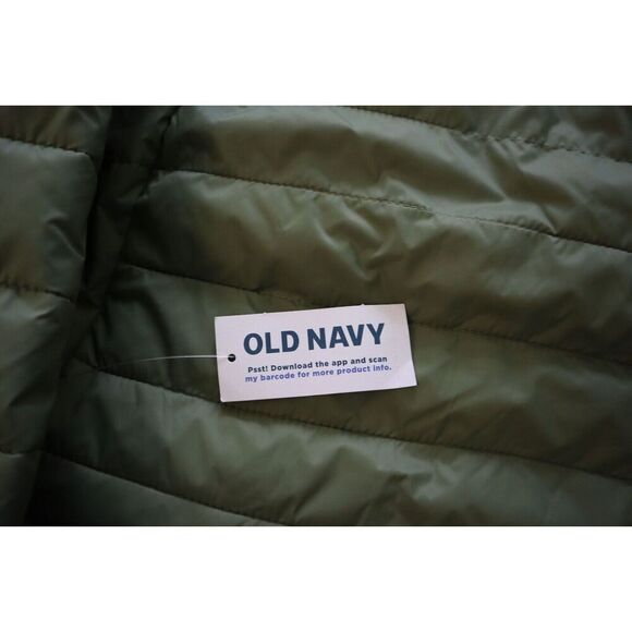 Old Navy Active 471605 Women Sz 2X Olive Green WR Lightweight Quilted Jacket - Picture 4 of 6
